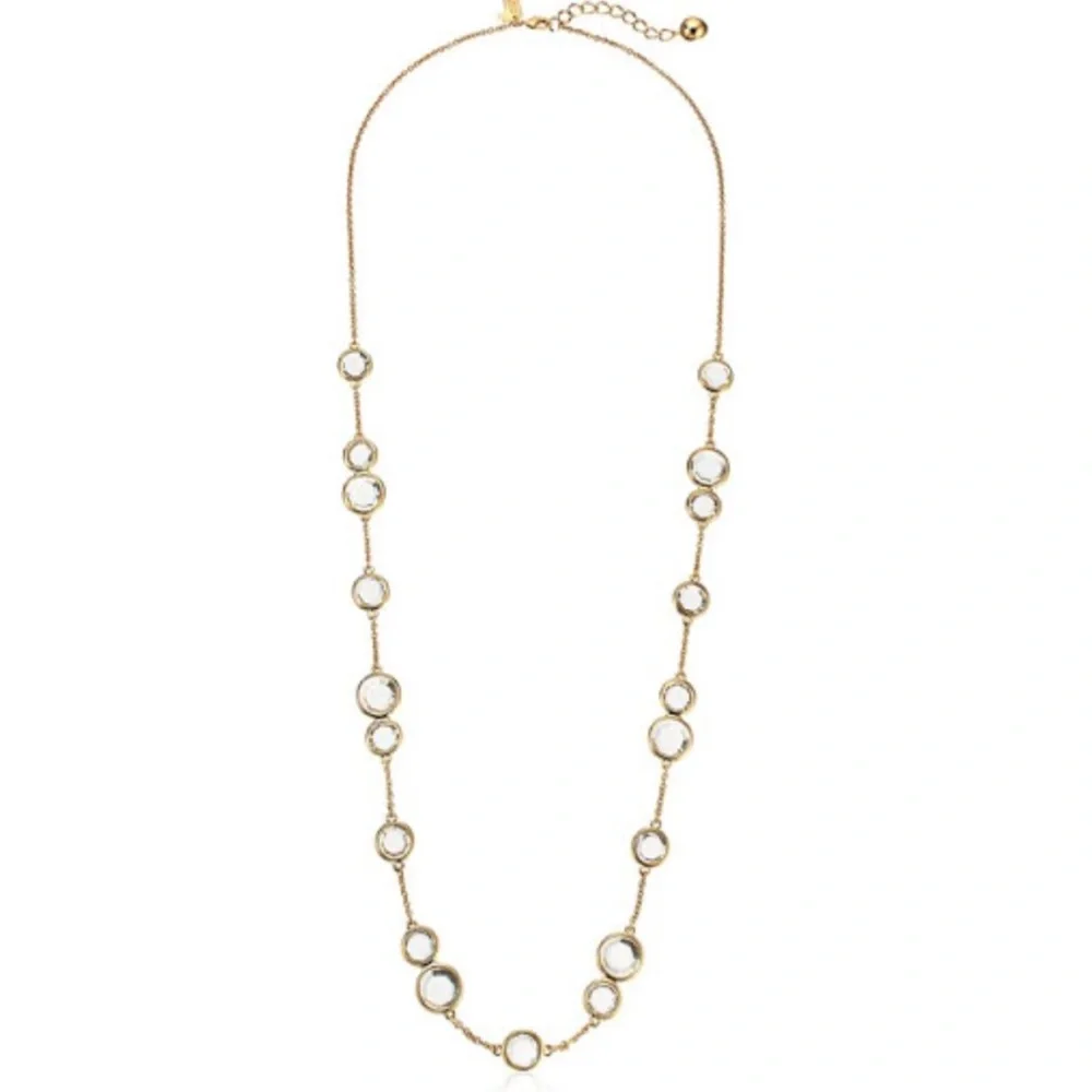 $88 Kate Spade crystal confetti long necklace